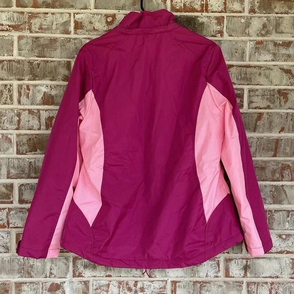 HB Sport Pink ColorBlock Fleece Lined Windbreaker - Picture 13 of 15